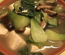 油菜豆腐汤（暖胃补钙佳品）的做法
