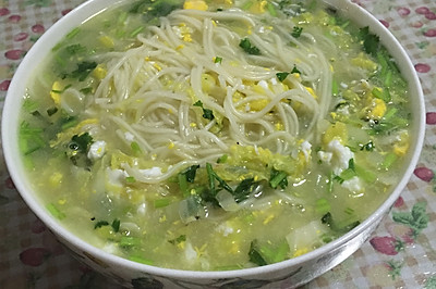 虾皮面汤