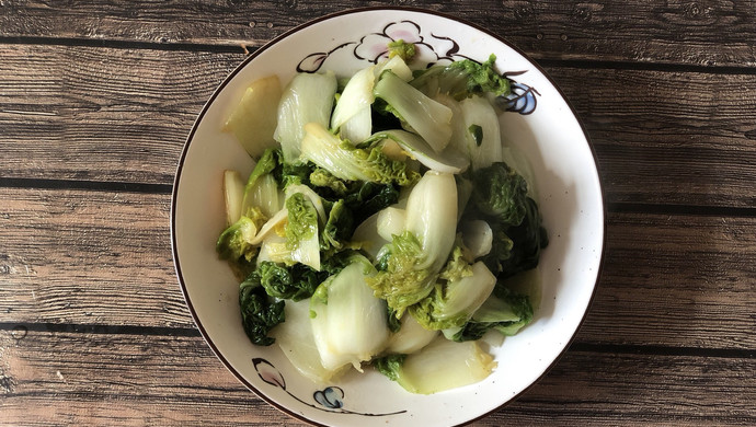 素炒黄心白菜