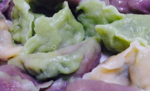 冬至吃饺子-彩色素水饺