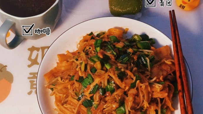 ✨一人食｜家庭版五花肉炒面，好吃到舔盘❗