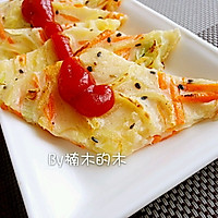 胡萝卜土豆丝鸡蛋饼的做法图解8