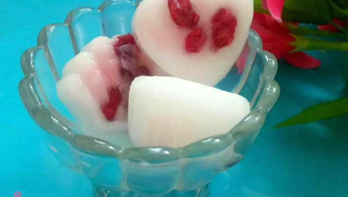 蔓越莓牛奶冰