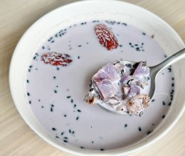 红枣紫薯五黑燕麦粥的做法