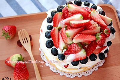 告别草莓季 – 双莓裸蛋糕