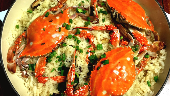 瑶柱香菇焗蟹饭
