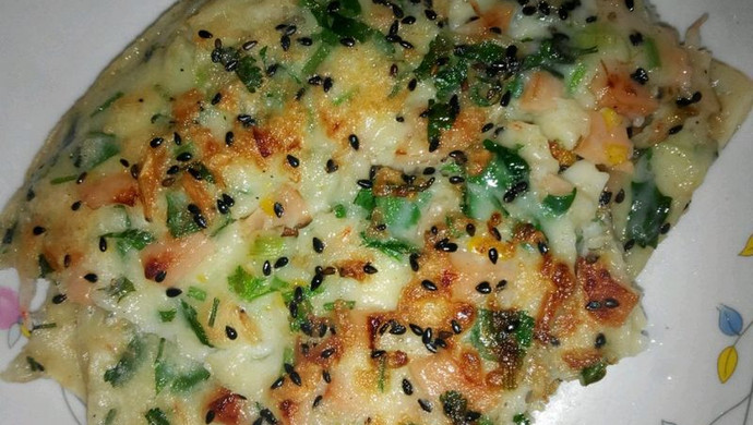 鸡蛋火腿煎饼