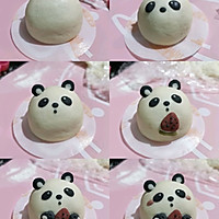 【蒸】熊猫胖达奶黄奶酪包的做法图解3