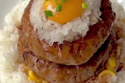汉堡肉盖饭