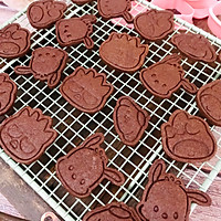 #浪漫七夕 共度“食”光#卡通巧克力曲奇饼干的做法图解16