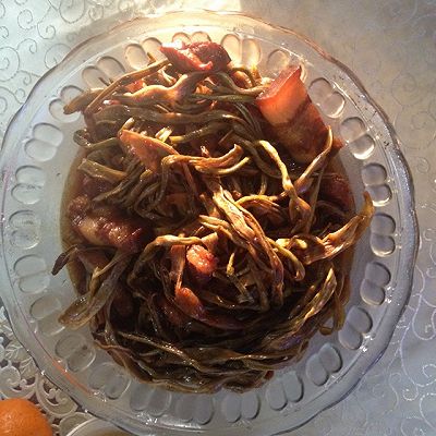 红烧肉干豆角