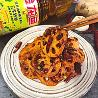 回锅藕片#金龙鱼营养强化维生素A 新派菜油#的做法图解13