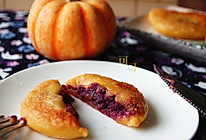 南瓜紫薯饼：金衣紫心，高颜值点心的做法