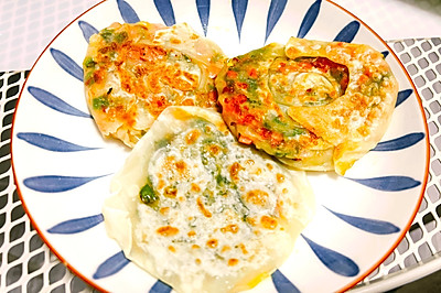 饺子皮千层馅饼