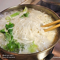 虾仁豆腐青菜面的做法图解3