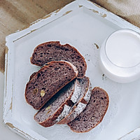 紫米全麦核桃提子干软欧面包的做法图解8