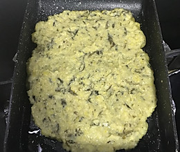老玉米榄菜饼子的做法