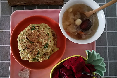 都是减肥的食材——燕麦黄瓜饼