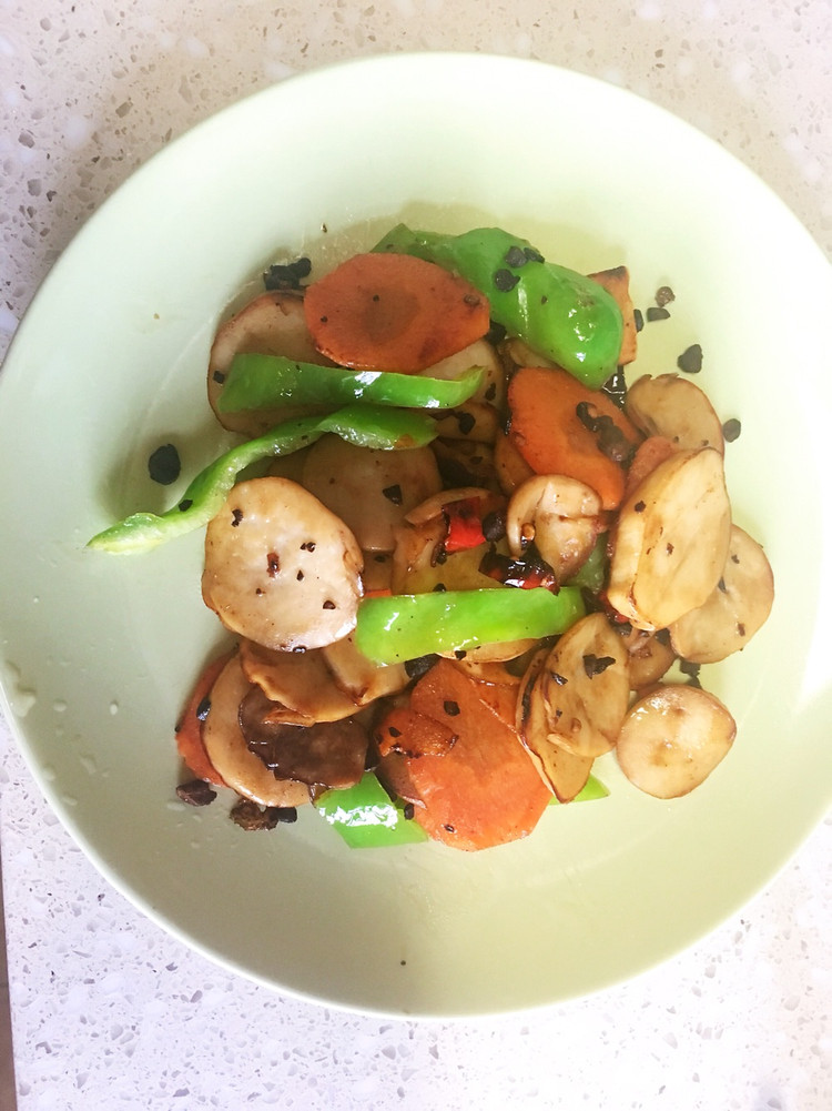 豆豉杏鲍菇的做法