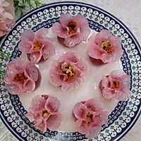 桃花朵朵开～水晶蒸饺的做法图解13