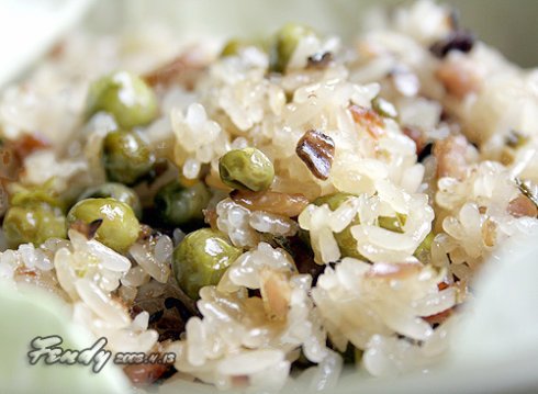 生炒豌豆糯米饭