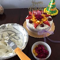 十寸水果蛋糕#豆果五周年#的做法图解2