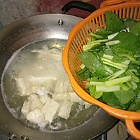 青菜豆腐汤的做法图解4