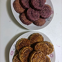 紫薯豆沙五仁月饼的做法图解7