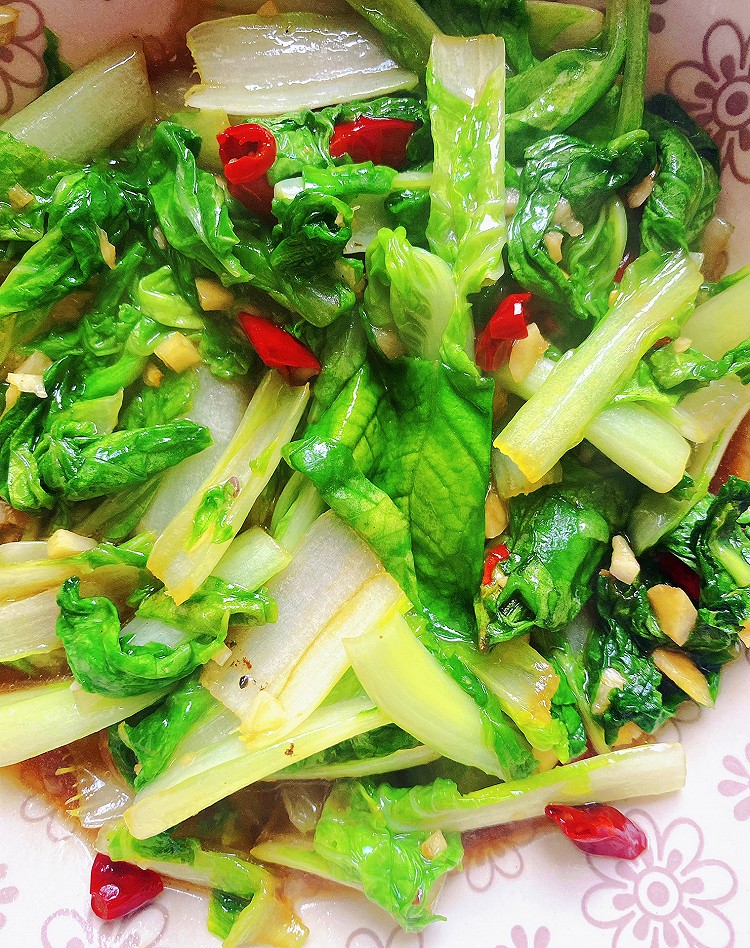 蒜香小白菜的做法