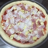 培根火腿披萨#我动了你的奶酪#的做法图解10