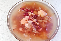 桃胶丑耳红豆薏米羹的做法
