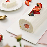 白雪天使蛋糕卷❤️名副其实白里透红~的做法图解2