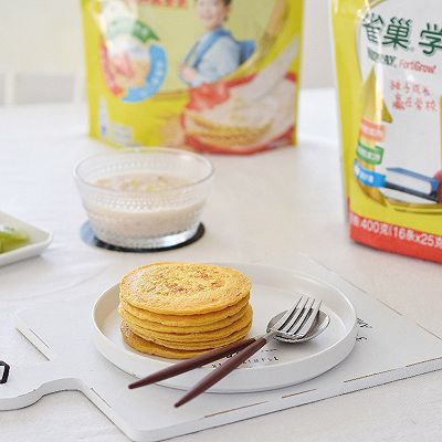 雀巢学生早餐：奶香杂粮饼