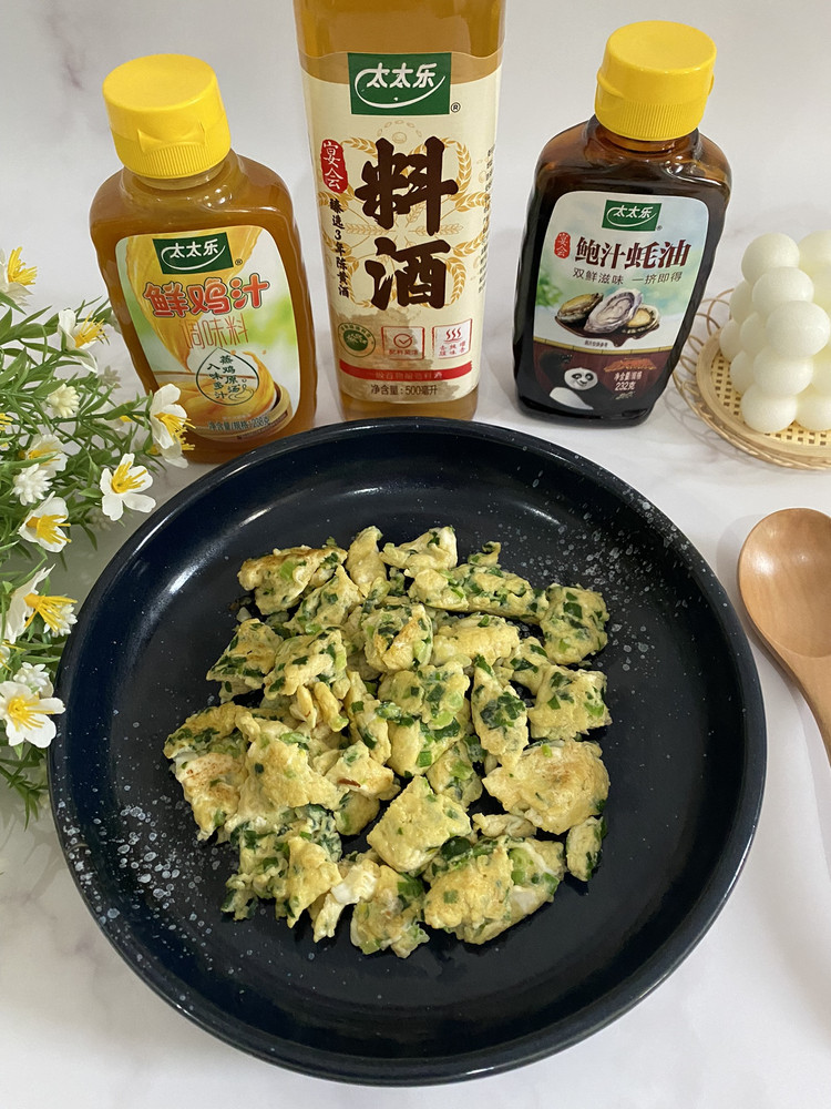 香葱炒鸡蛋的做法