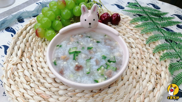 小鹿优鲜-牛肉秋葵蘑菇粥的做法