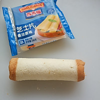 芝士吐司卷香肠#百吉福芝士面包#的做法图解5