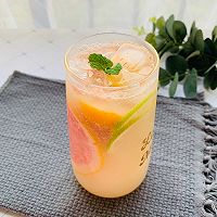 #美食视频挑战赛#清凉夏日红柚青柠特饮的做法图解7