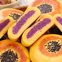 南瓜紫薯饼的做法图解17