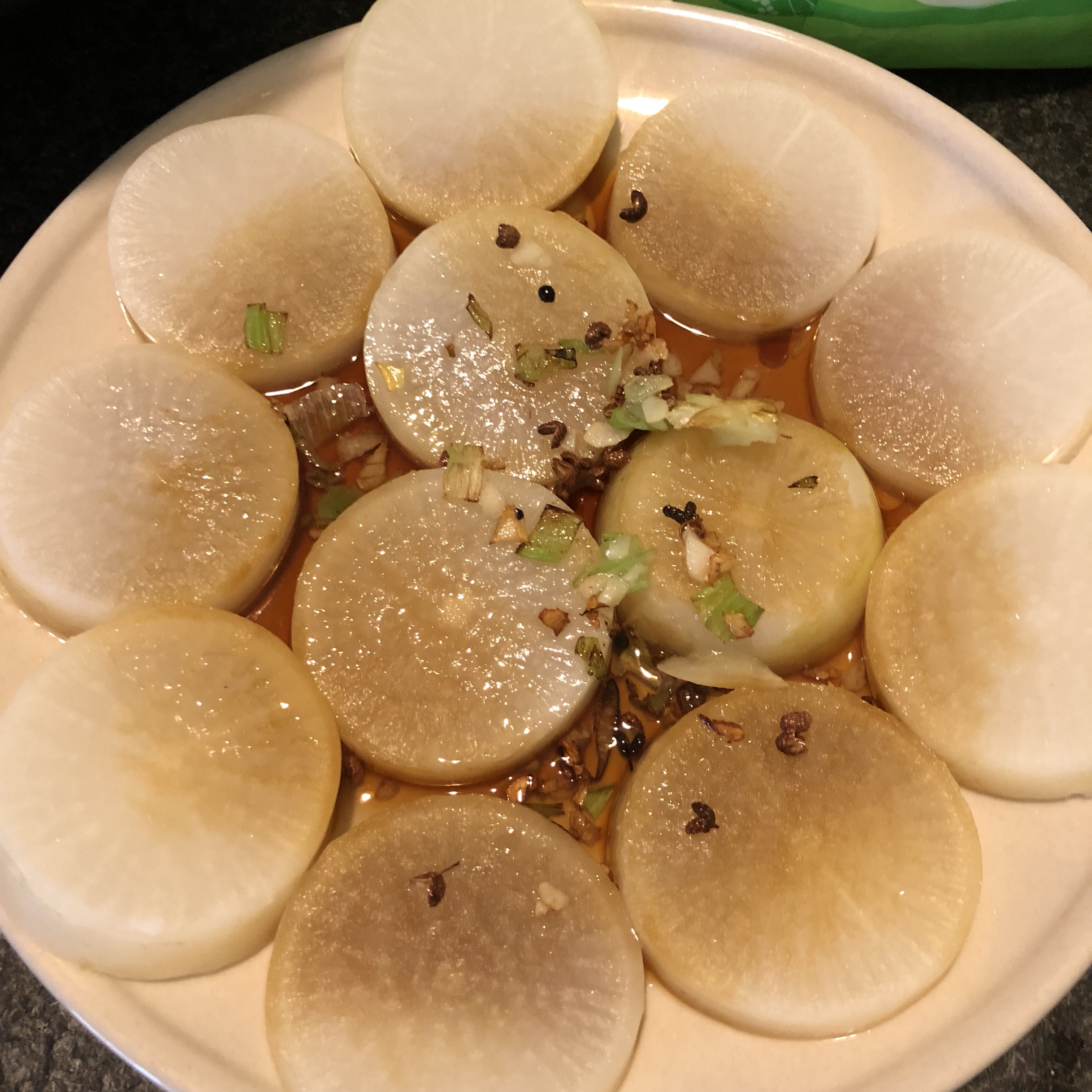 Boiled radish