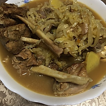 无油酸菜炖小骨棒