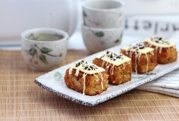 给米饭穿上华丽的马甲，零难度，芝士饭团参见