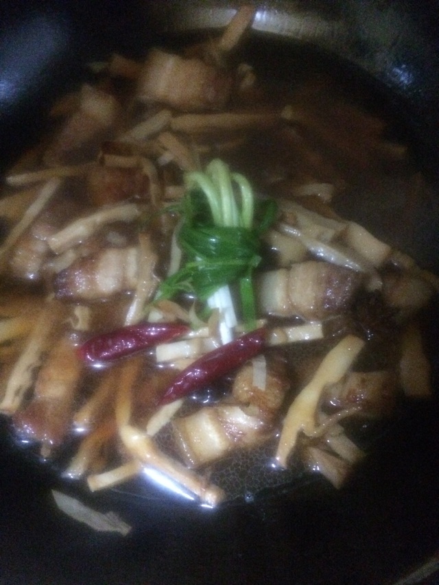 水笋烧肉的做法图解7