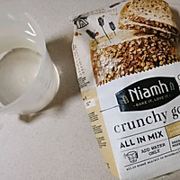 快手谷物面包#Niamh一步搞定懒人面包#的做法图解1