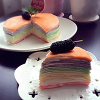 彩色千层蛋糕（简单易学）的做法图解9