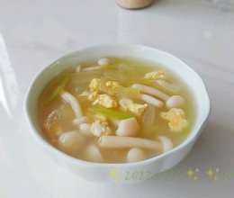 浑金白玉菇瓜汤的做法