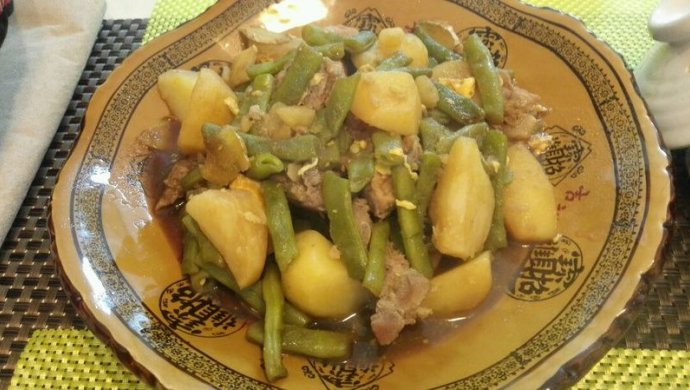土豆豆角炖小排