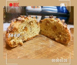 核桃红枣全麦面包-无油无糖低盐保腹的做法