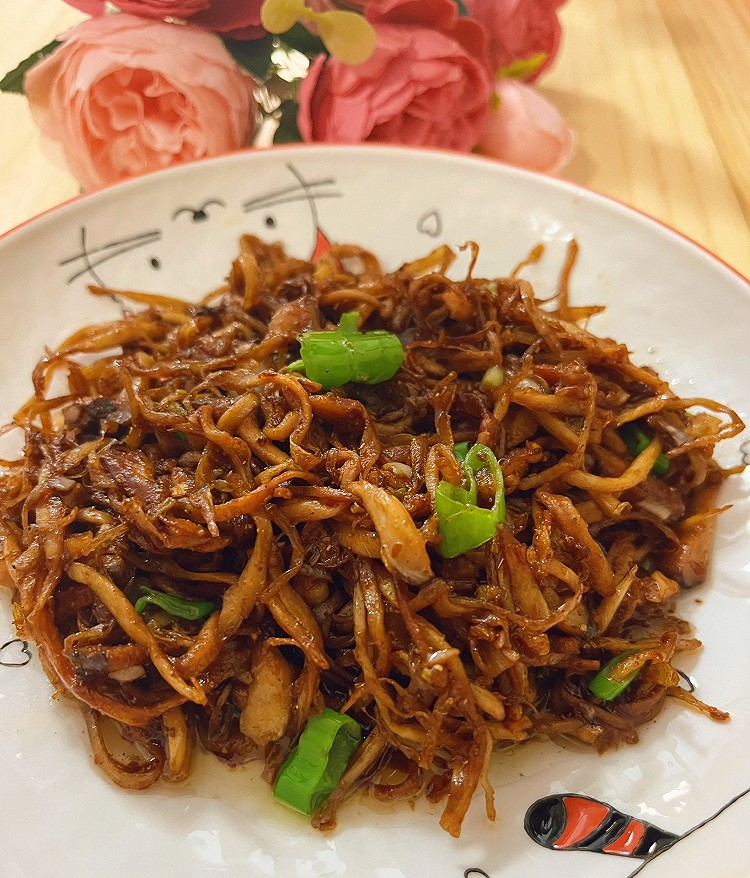 干煸杏鲍菇的做法