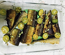 柠檬汁秋刀鱼的做法