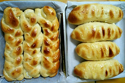 花式面包（肉松包、麻花辫）
